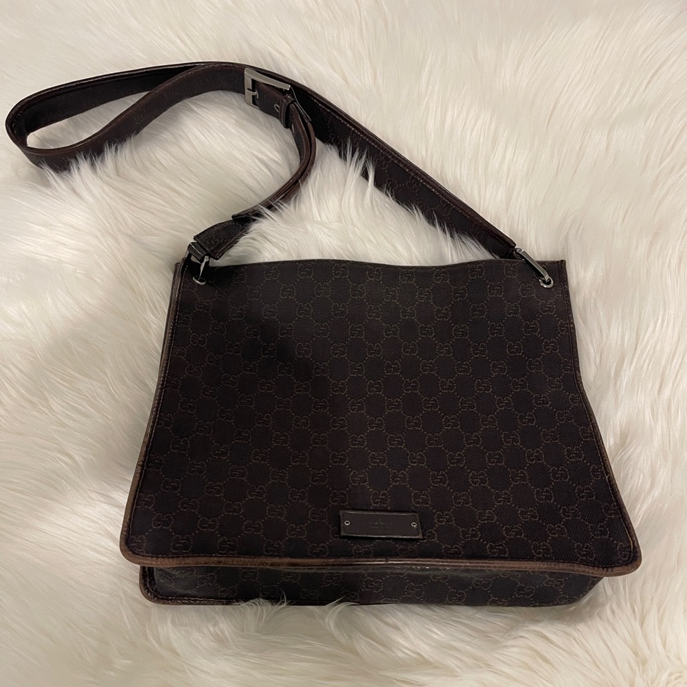 GUCCI Monogram Messenger Bag